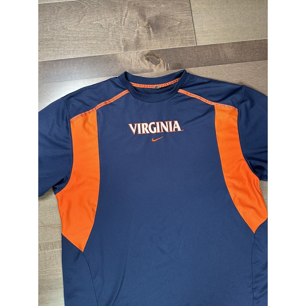 VTG Nike Shirt‎ Men's 2XL Dri-Fit Authentic Training Apparel Virginia Cavaliers - Picture 3 of 10